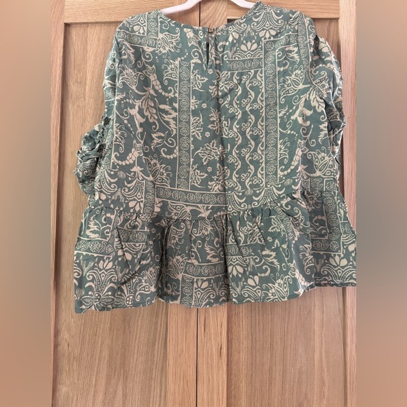 Ces Femme Olive Patterned Blouse - Picture 5 of 5